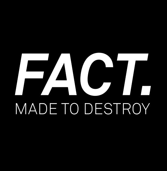 FACT. Made To Destroy Logo In A Black Square