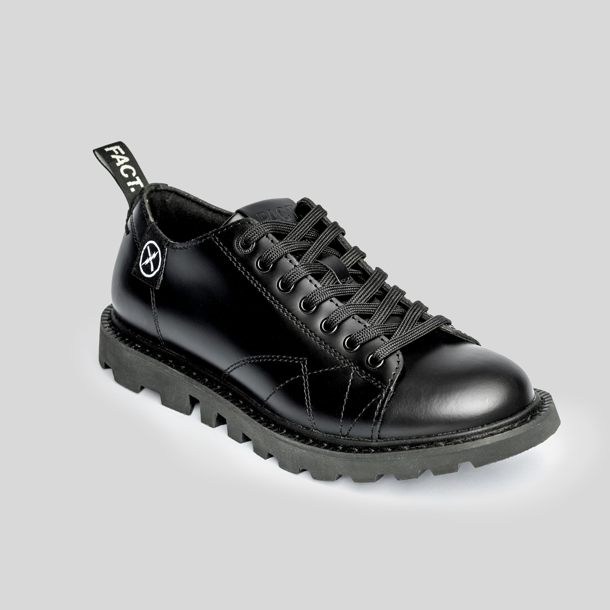MNKY Shoe | Black Leather Low Cut Monkey Boot – FACT.