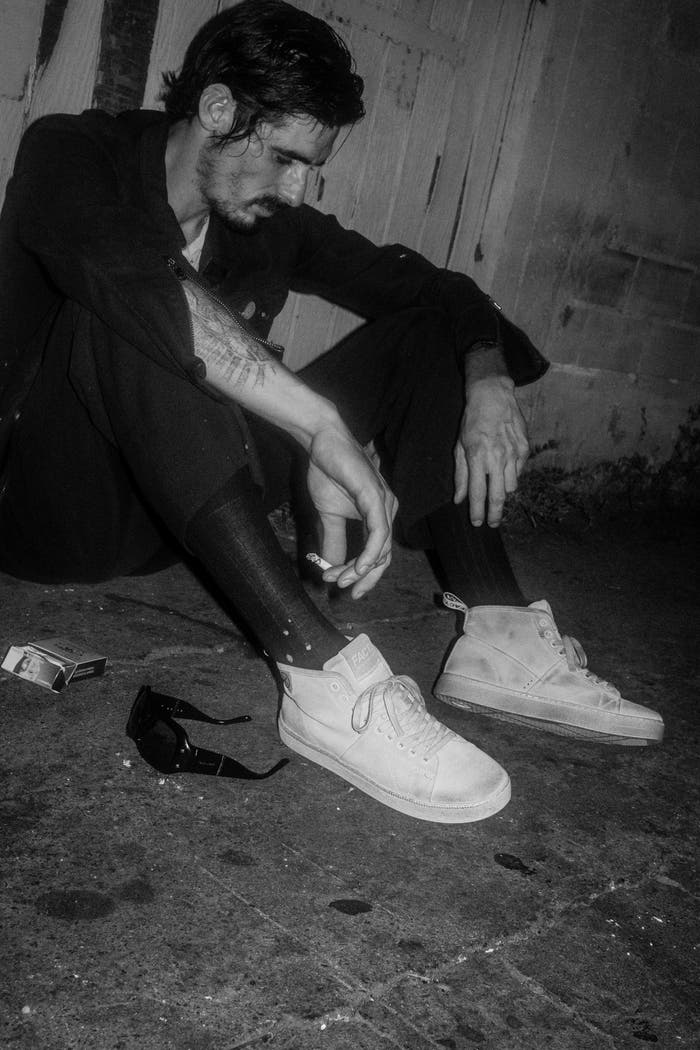 CNTRL - Dirty White Suede Cup Sole Monkey Boot